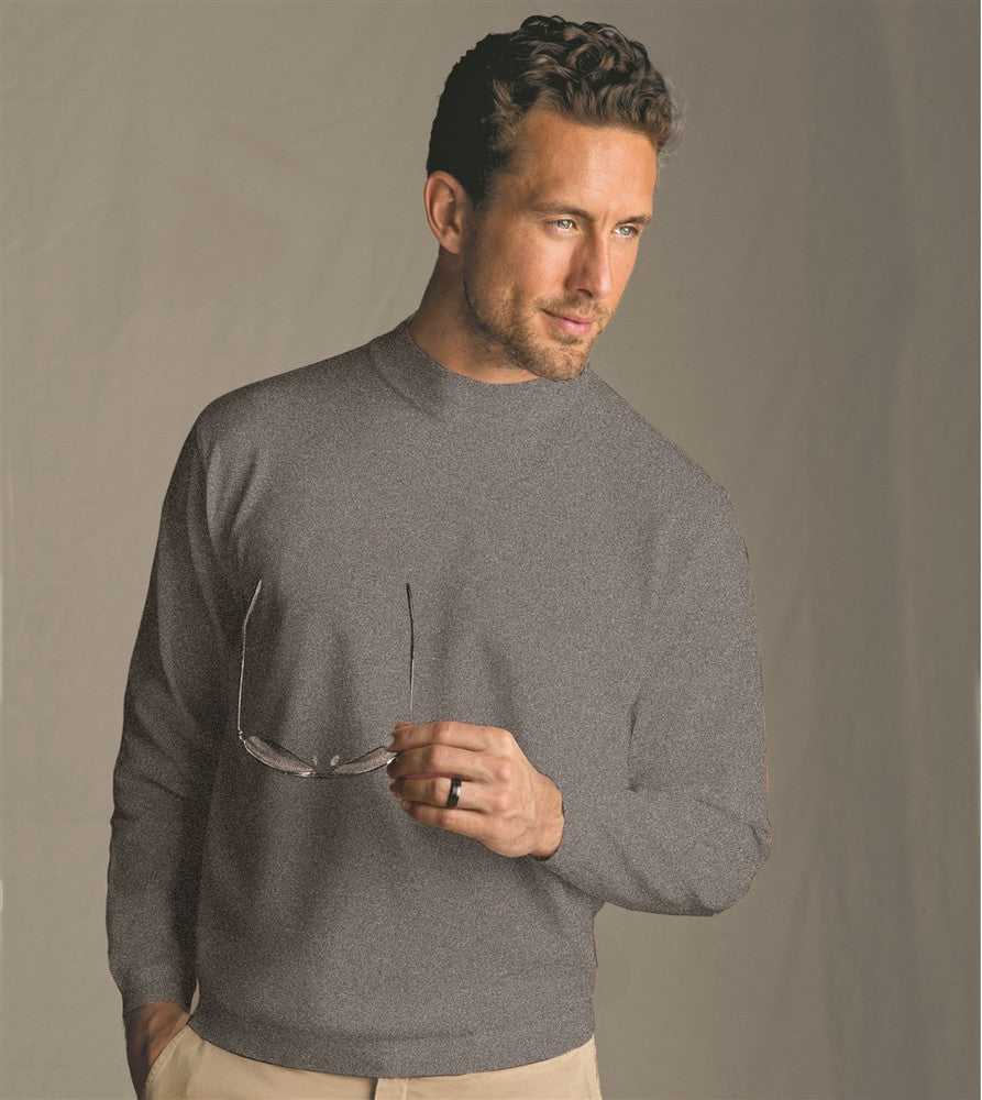 St. Croix Cotton & Microfiber Classic Long Sleeve Mock Turtleneck