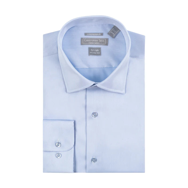 christopher lena dress shirts CHRISTOPHER LENA: Men's Dress Shirt 17.5 / 4/5 / Black