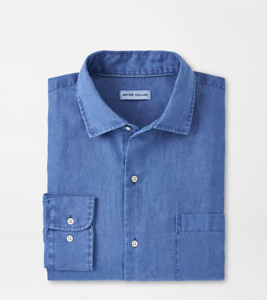 Peter Millar Coastal Garment Dyed Linen Sport Shirt – Savile Lane