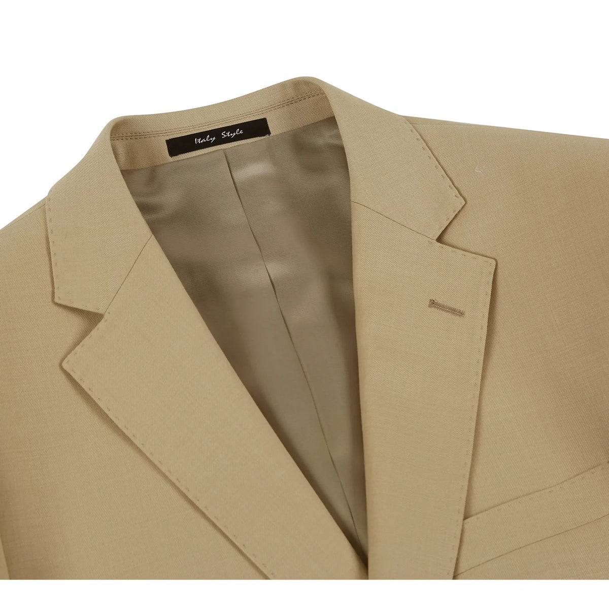 Alessandro Vitello by Renoir Tan Wool Suit Vest Regular Fit Dress Suit Waistcoat 508-4 main image 1