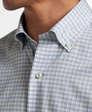 David Donahue Sage & Blue Twill Check Sport Shirt
