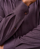 David Donahue Cabernet Solid Knit Sport Shirt
