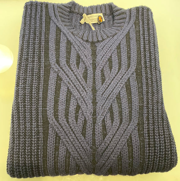 Heritage Cable Knit Crew Neck Sweater