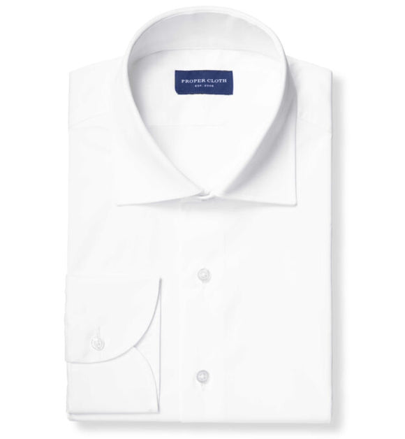 modena stout dress shirt Modena Stout Men's Dress Shirts in White - M300XFB