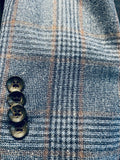 Jack Victor Conway SPJ Blue and Brown Glen Plaid Sport Coat