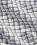 David Donahue Dune & Blue Twill Check Sport Shirt