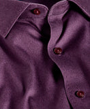 David Donahue Cabernet Solid Knit Sport Shirt