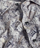 David Donahue Charcoal & Multi Botanical Corduroy Sport Shirt