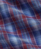 David Donahue Navy & Merlot Check Sport Shirt