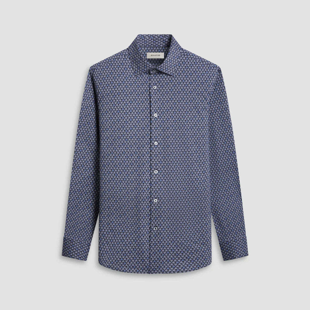 bugatchi dress shirts Bugatchi LS James GF9087K60 Cobalt