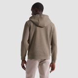 Bugatchi Heathered Pique Full Zip Hoodie