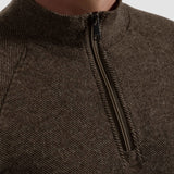 Bugatchi Diagonal Stripe Performance Quarter Zip