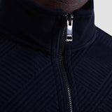 Bugatchi Soft Touch™ Geometric Performance Quarter Zip