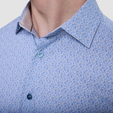 Bugatchi Jimmy Double-Sided Geometric & Solid OoohCotton® Shirt