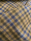 Paul Betenly Brown/Blue Plaid Coat