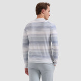 Bugatchi Textured Stripe Crewneck Sweater