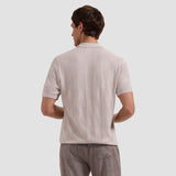 Bugatchi Textured Check Short-Sleeve Polo Sweater