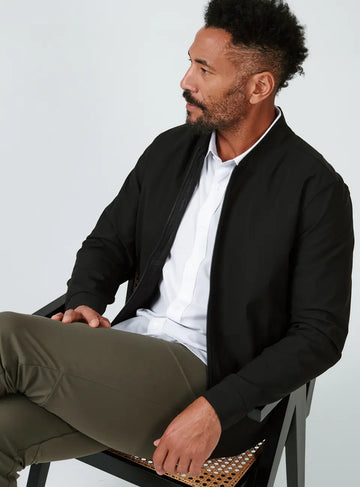 ジャケット・アウター detachable bomber tailored jacket Men's Zack Blue Bomber Jacket – The Jacket Maker