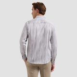 Bugatchi Julian Brushstroke Striped Shirt