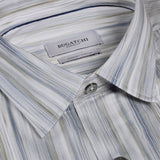 Bugatchi Julian Brushstroke Striped Shirt
