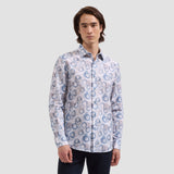 Bugatchi Julian Abstract Watercolor Ring Shirt