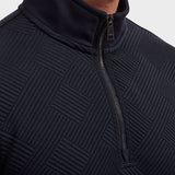 Bugatchi Soft Touch™ Geometric Performance Quarter Zip