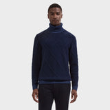 Bugatchi Diamond Stitch Turtleneck Sweater