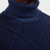 Bugatchi Diamond Stitch Turtleneck Sweater