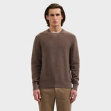 Bugatchi Grid Stitch Crewneck Sweater