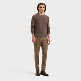 Bugatchi Grid Stitch Crewneck Sweater