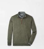 Peter Millar Autumn Crest Suede Trim Quarter-Zip