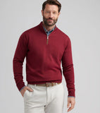 Peter Millar Autumn Crest Suede Trim Quarter-Zip