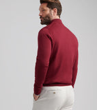 Peter Millar Autumn Crest Suede Trim Quarter-Zip