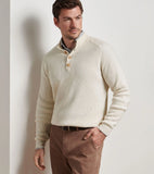 Peter Millar Brant Button Mock Sweater