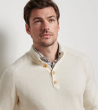Peter Millar Brant Button Mock Sweater