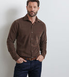 Peter Millar Aspen Cotton Cashmere Corduroy Sport Shirt