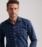 Peter Millar Bar Harbor Performance Flannel Sport Shirt