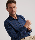 Peter Millar Bar Harbor Performance Flannel Sport Shirt