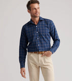 Peter Millar Bar Harbor Performance Flannel Sport Shirt