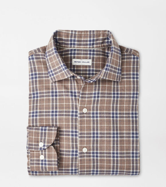 Peter Millar Big Bear Performance Flannel Sport Shirt
