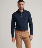 Peter Millar Amble Long-Sleeve Cotton Cashmere Polo