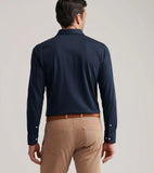 Peter Millar Amble Long-Sleeve Cotton Cashmere Polo