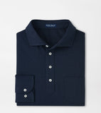 Peter Millar Amble Long-Sleeve Cotton Cashmere Polo