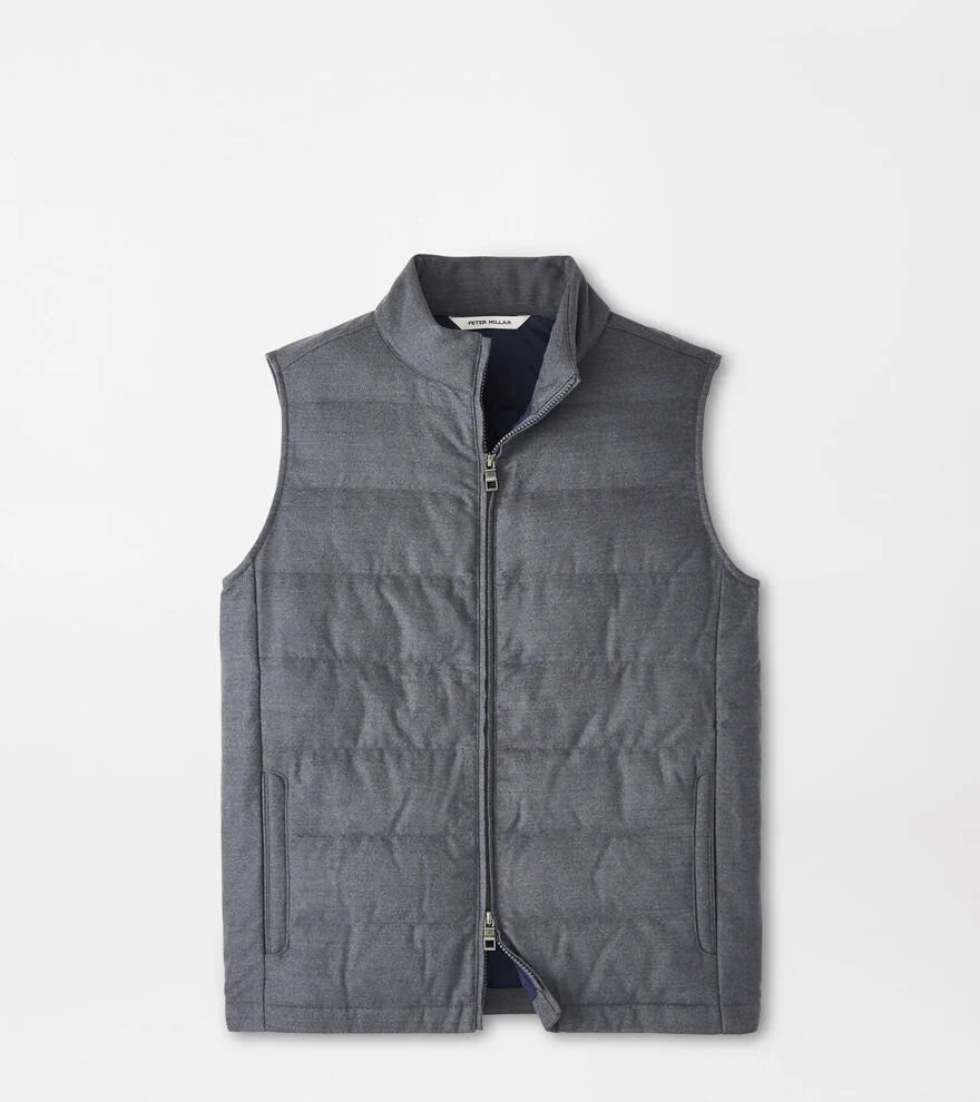 peak Quilted Flannel Vest S グレー ベスト Peter Millar - Davos Flannel Vest – Savile Lane