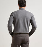 Peter Millar Herringbone Long-Sleeve Polo