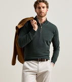 Peter Millar Blair Birdseye Quarter-Zip Sweater