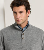 Peter Millar Blackburn Button-Mock Sweater