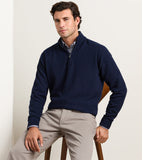 Peter Millar Crescent Texture Quarter Zip Sweater
