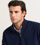 Peter Millar Crescent Texture Quarter Zip Sweater