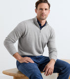 Peter Millar Coolspun Lite Birdseye Quarter Zip Sweater